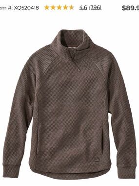 L.L.Bean Women's Ridgeknit Crossneck Pullover
Large